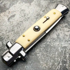Ivory Italian Stiletto Switch Blade Pocket Knife 9 Ivory Italian Stiletto Switch Blade Pocket Knife -BLADE ADDICT Sales IMG 0320 18352.1668878327