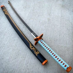 41" Demon Slayer Sword Bamboo Wooden Blade Katana Samurai Cosplay For Anime -BLADE ADDICT Sales IMG 0784