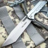 TAC-FORCE Military Tanto Pocket Knife Grey -BLADE ADDICT Sales IMG 1331