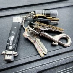 Mini Automatic Stiletto OTF W/ Key Chain (California Legal) 13 Mini Automatic Stiletto OTF W/ Key Chain (California Legal) -BLADE ADDICT Sales IMG 1520.cjpg