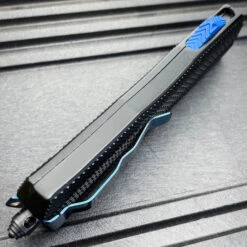 Damascus Etch Auto OTF Knife -BLADE ADDICT Sales IMG 1830 2 88537.1674783965