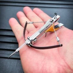 Mini Metal Crossbow With Arrows V2 -BLADE ADDICT Sales IMG 2211