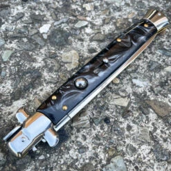 13" Big Boy Auto Italian Stiletto Switch Blade Black Pearl 8 13" Big Boy Auto Italian Stiletto Switch Blade Black Pearl -BLADE ADDICT Sales IMG 5413 68503.1692313991