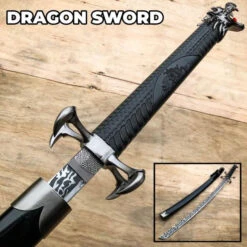 40" Black Dragon SAMURAI NINJA Bushido KATANA Japanese Four Claw Sword Blade