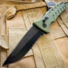 Atom Automatic Switchblade Knife Green 2 Atom Automatic Switchblade Knife Green -BLADE ADDICT Sales IMG 6604 55785.1696282869
