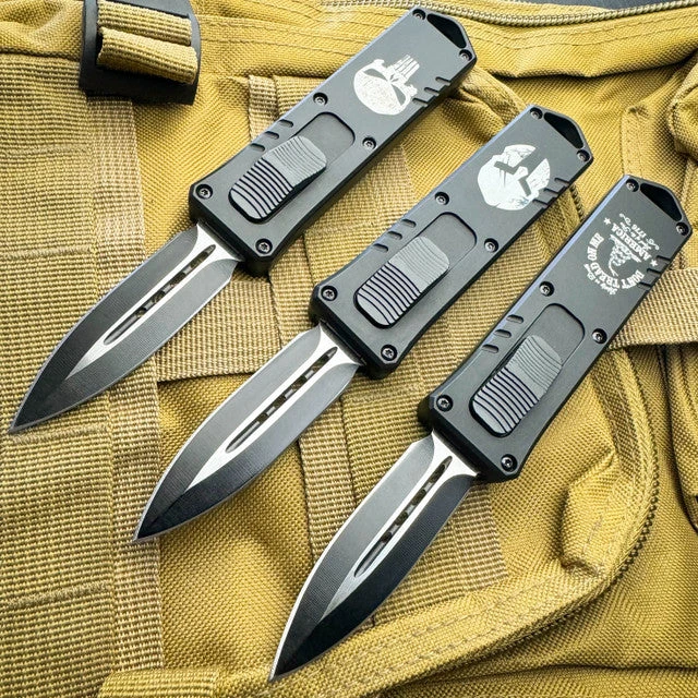 Military Exocel Dagger OTF Automatic Knife Black 3 Military Exocel Dagger OTF Automatic Knife Black