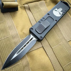 Military Exocel Dagger OTF Automatic Knife Black 12 Military Exocel Dagger OTF Automatic Knife Black -BLADE ADDICT Sales IMG 7079 11666.1698183749