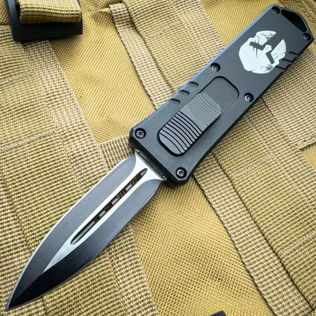 Military Exocel Dagger OTF Automatic Knife Black 6 Military Exocel Dagger OTF Automatic Knife Black - Image 4