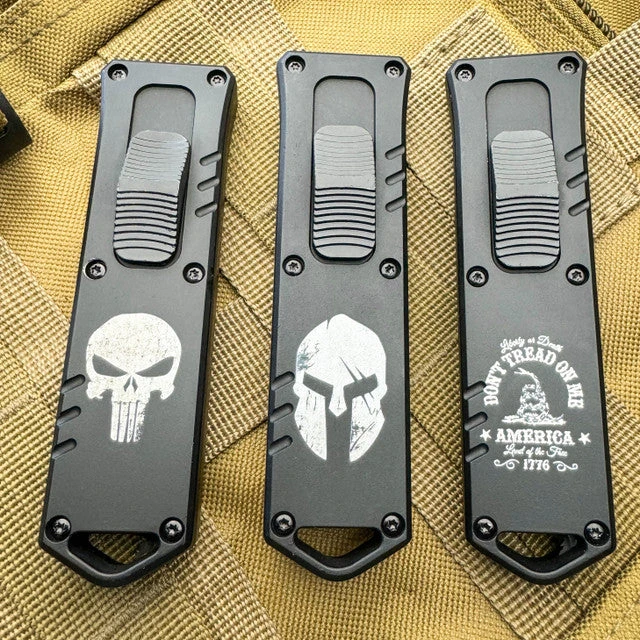 Military Exocel Dagger OTF Automatic Knife Black 4 Military Exocel Dagger OTF Automatic Knife Black - Image 2
