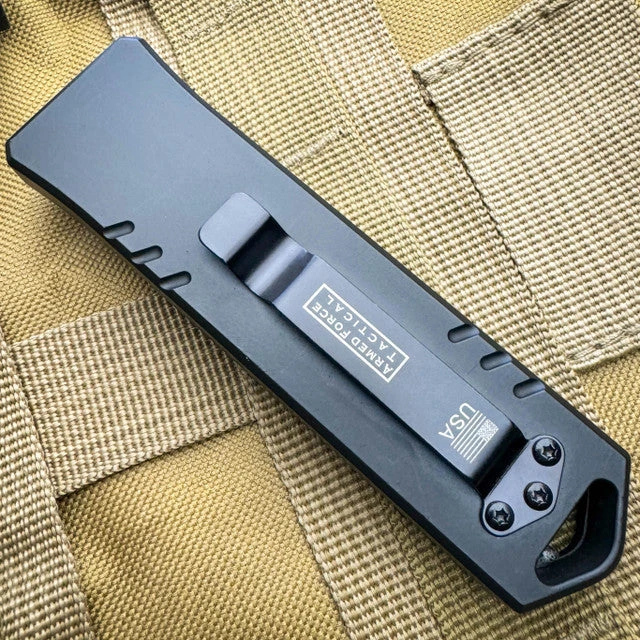 Military Exocel Dagger OTF Automatic Knife Black 9 Military Exocel Dagger OTF Automatic Knife Black - Image 7