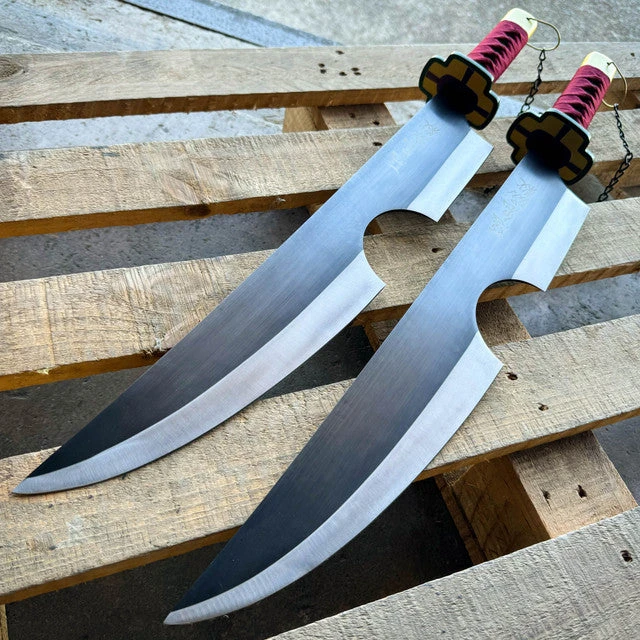 Tengen Uzui Nichirin (2 Pieces Metal) 4 Tengen Uzui Nichirin (2 Pieces Metal) - Image 2