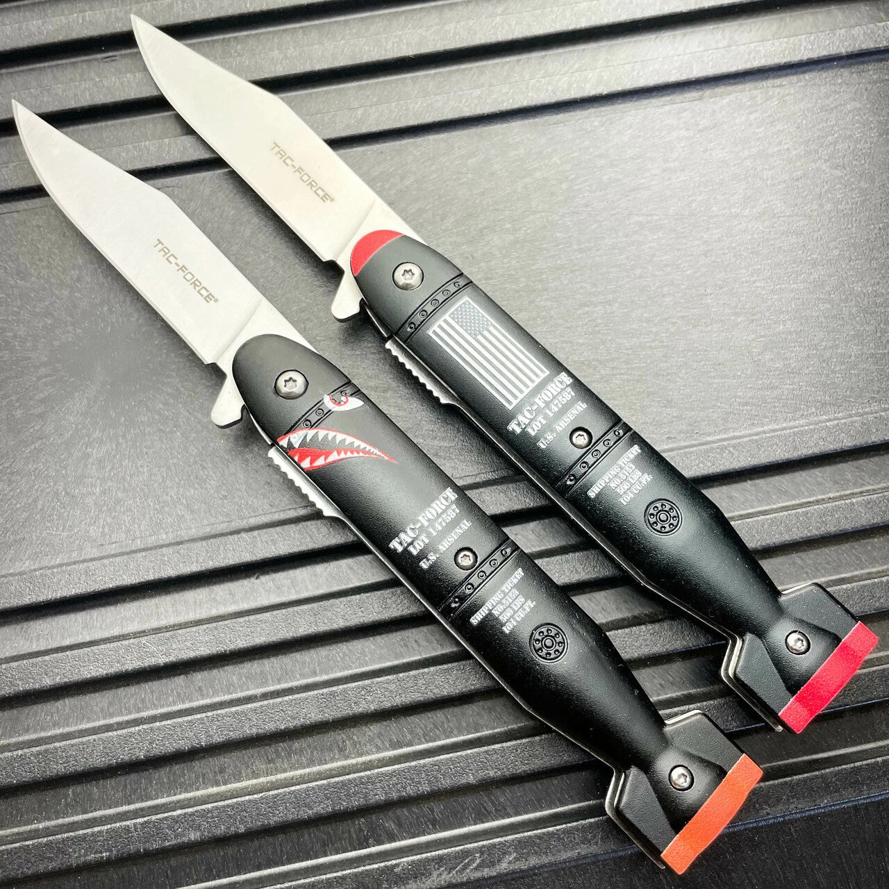 7.75" Tac-Force Military Tactical USA FLAG Arsenal Spring Assisted Pocket Knife 4 7.75" Tac-Force Military Tactical USA FLAG Arsenal Spring Assisted Pocket Knife - Image 2