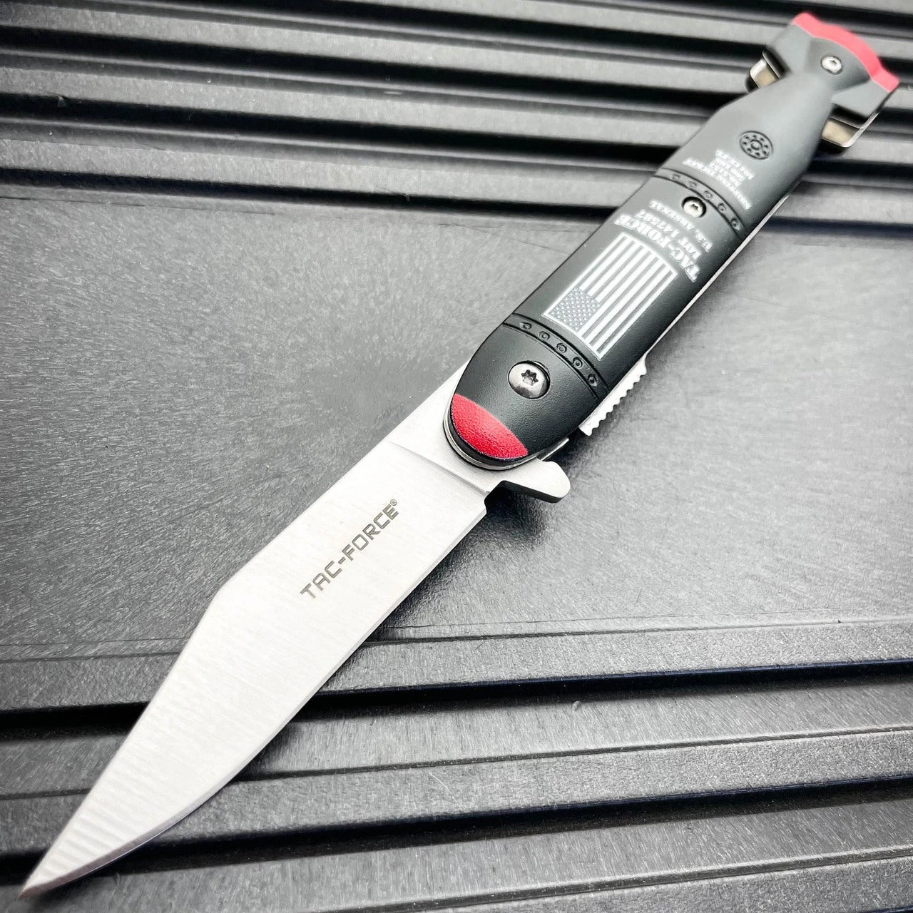 7.75" Tac-Force Military Tactical USA FLAG Arsenal Spring Assisted Pocket Knife 6 7.75" Tac-Force Military Tactical USA FLAG Arsenal Spring Assisted Pocket Knife - Image 4