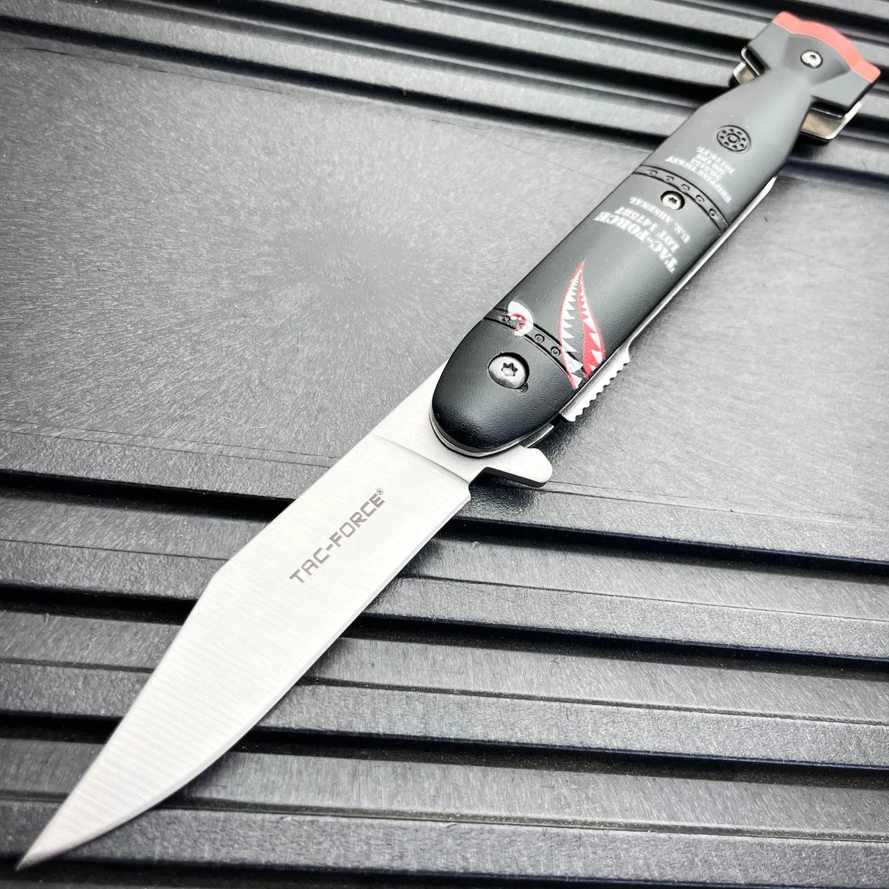 7.75" Tac-Force Military Tactical USA FLAG Arsenal Spring Assisted Pocket Knife 7 7.75" Tac-Force Military Tactical USA FLAG Arsenal Spring Assisted Pocket Knife - Image 5