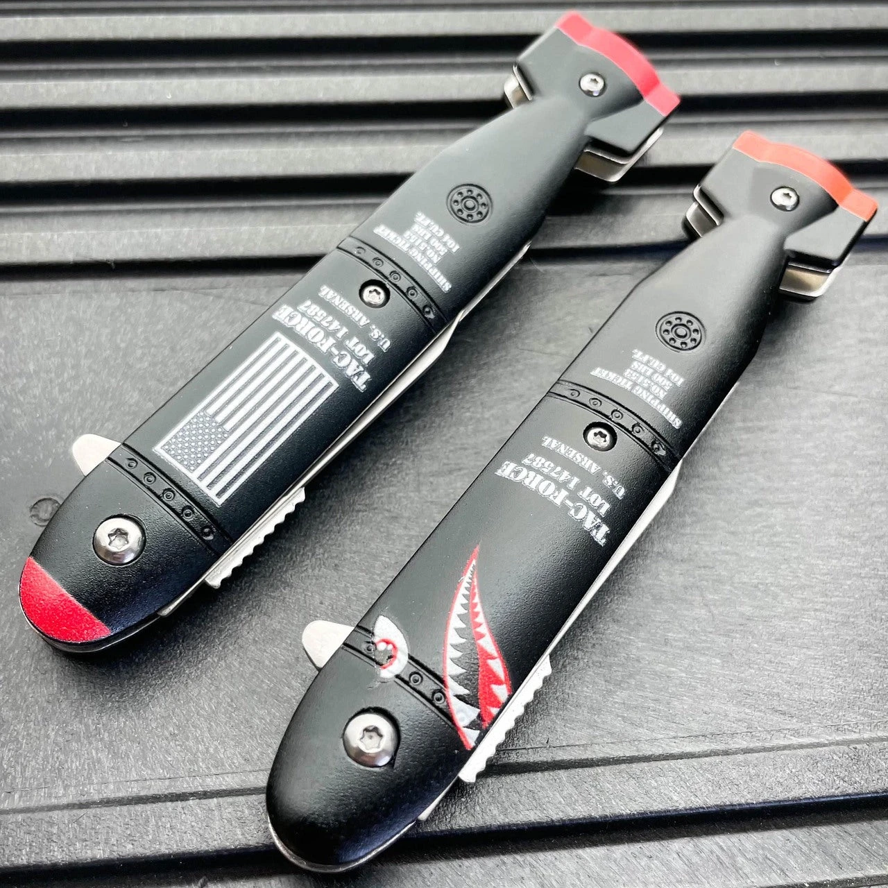 7.75" Tac-Force Military Tactical USA FLAG Arsenal Spring Assisted Pocket Knife 5 7.75" Tac-Force Military Tactical USA FLAG Arsenal Spring Assisted Pocket Knife - Image 3