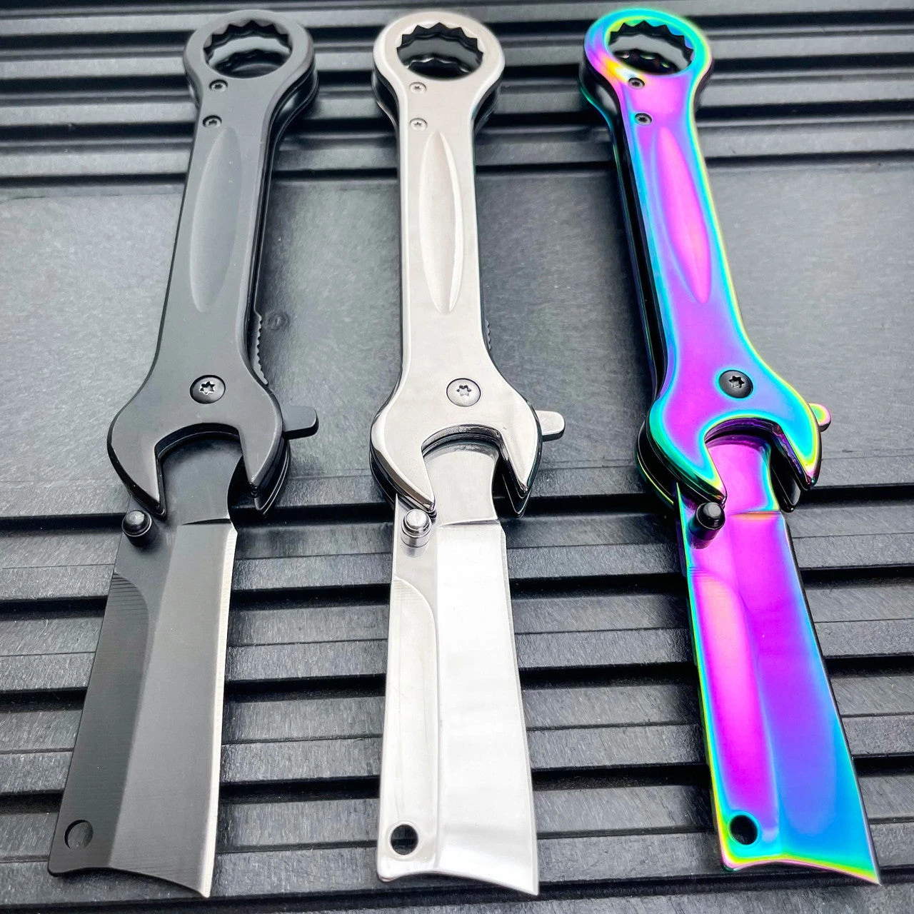 Multi-Tool Tanto Blade Spring Assisted Open Folding Pocket Knife Wrench Tool NEW 3 Multi-Tool Tanto Blade Spring Assisted Open Folding Pocket Knife Wrench Tool NEW