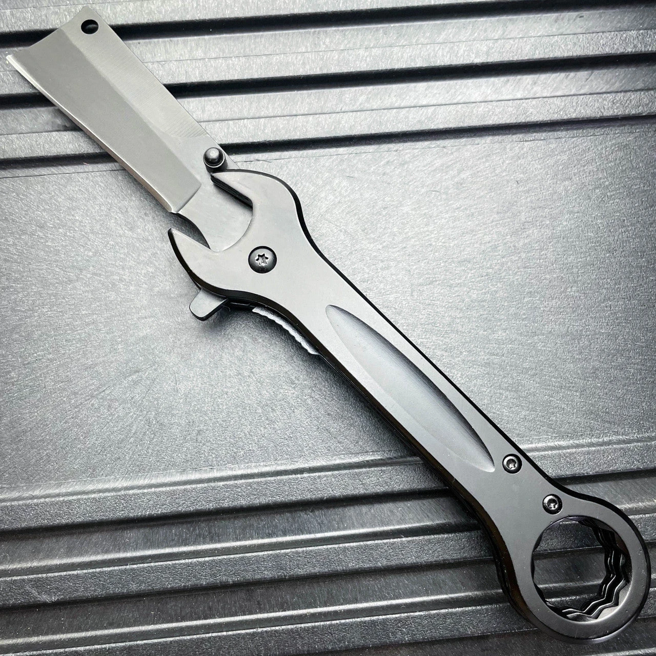 Multi-Tool Tanto Blade Spring Assisted Open Folding Pocket Knife Wrench Tool NEW 5 Multi-Tool Tanto Blade Spring Assisted Open Folding Pocket Knife Wrench Tool NEW - Image 3