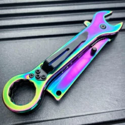 Multi-Tool Tanto Blade Spring Assisted Open Folding Pocket Knife Wrench Tool NEW 28 Multi-Tool Tanto Blade Spring Assisted Open Folding Pocket Knife Wrench Tool NEW -BLADE ADDICT Sales IMG 8208 85515