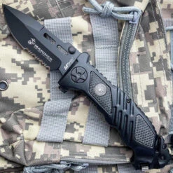8.5" Officially Licensed USMC Marines Rescue Spring Assisted Pocket Knife 9 8.5" Officially Licensed USMC Marines Rescue Spring Assisted Pocket Knife -BLADE ADDICT Sales IMG 8321 2 74124