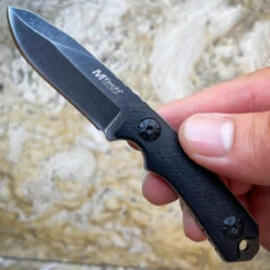 4.75" M-TECH Military Tactical Fixed Blade Combat Neck Knife W/ Chained Sheath -BLADE ADDICT Sales IMG 8327 2 97447