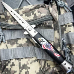 9" Eagle American USA Flag Tactical Spring Assisted Folding Pocket Knife Blade 9 9" Eagle American USA Flag Tactical Spring Assisted Folding Pocket Knife Blade -BLADE ADDICT Sales IMG 8741 65999
