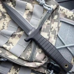 9" Double Edge Military Boot Knife Tactical Throwing Dagger Fixed Blade W/ Case -BLADE ADDICT Sales IMG 8880 0001 48421