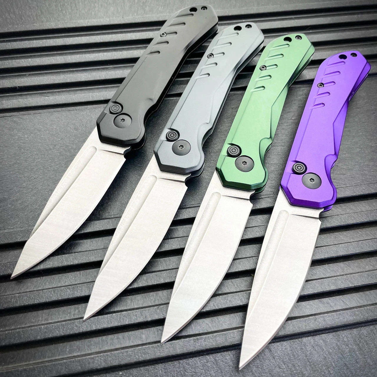 Clip Point Military Switch Blade Pocket Knife 10 Clip Point Military Switch Blade Pocket Knife - Image 8