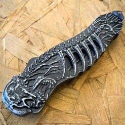 8.65" Reaper Stonewash Auto OTF Knife -BLADE ADDICT Sales IMG 9090 54201