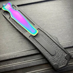 Rainbow Etched Blade W/ Carbon Fiber Handle -BLADE ADDICT Sales IMG 9278 98304