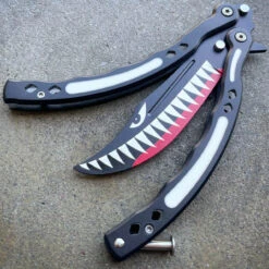 Military Shark Balisong Trainer Butterfly Knife -BLADE ADDICT Sales IMG 9289 16373