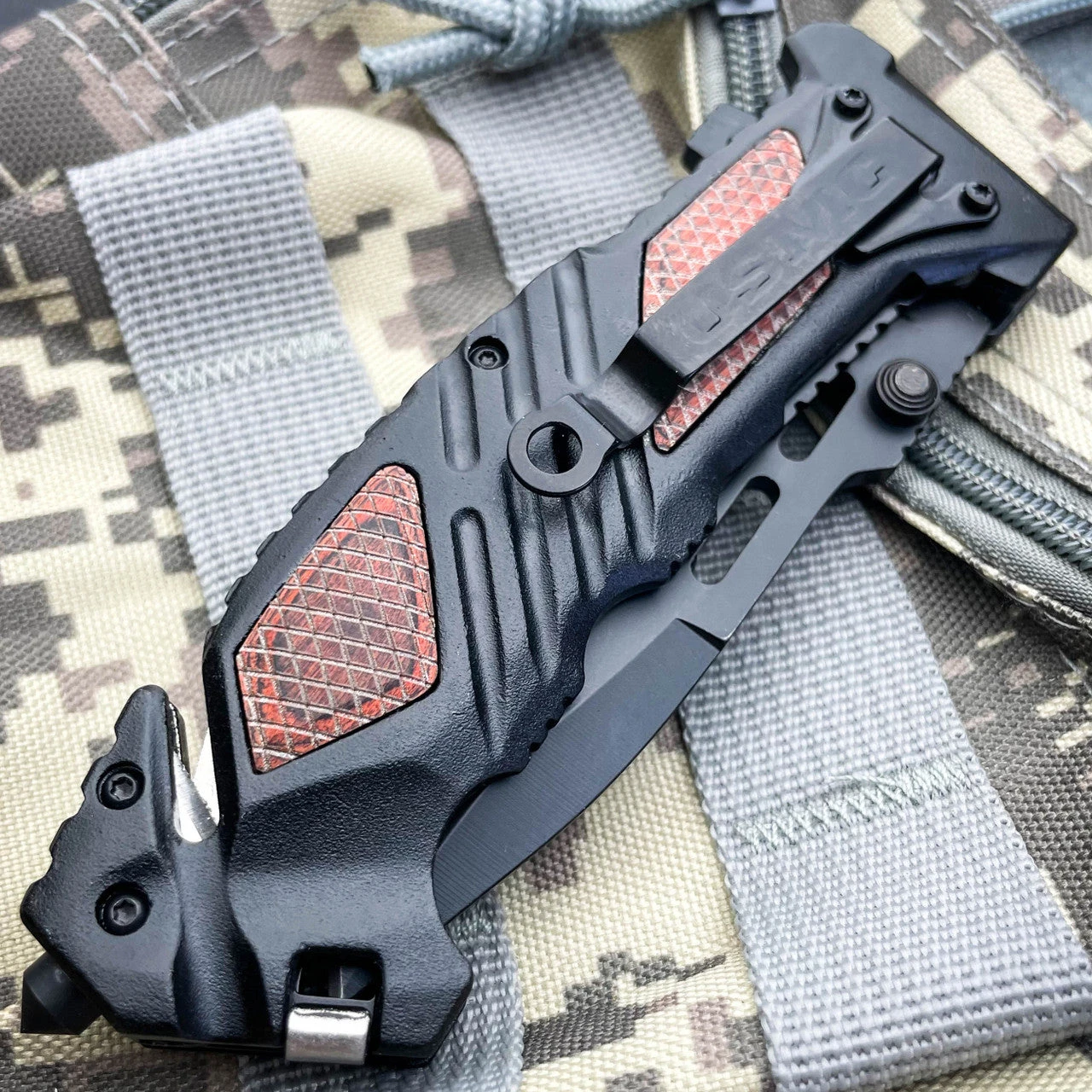 8.5" Officially Licensed USMC Marines Pocket Knife 4 8.5" Officially Licensed USMC Marines Pocket Knife - Image 2