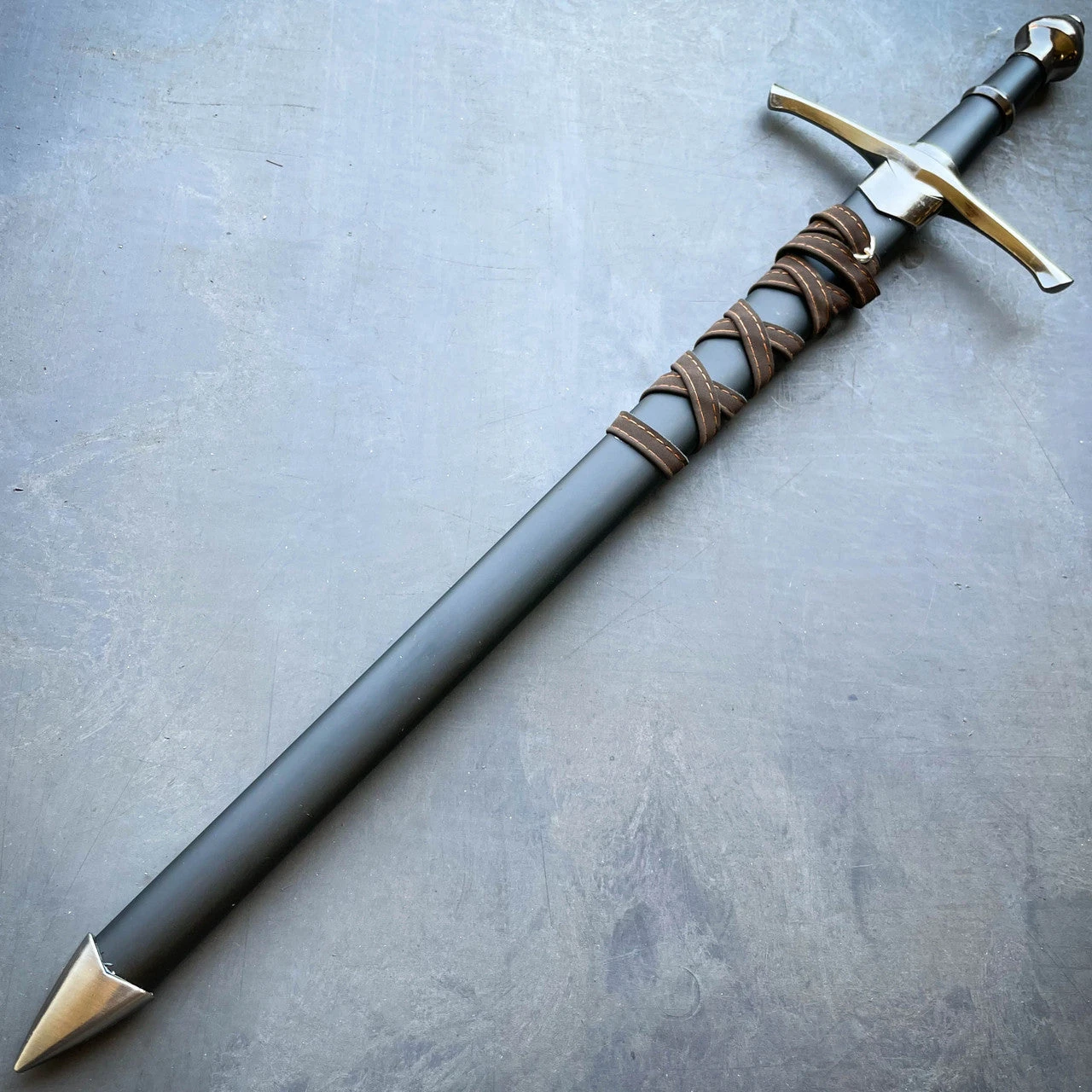 23" Templar Crusader Medieval Sword Scabbard Historical Fantasy 9 23" Templar Crusader Medieval Sword Scabbard Historical Fantasy - Image 7