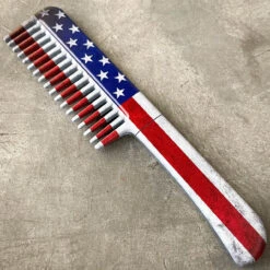 Dapper Defender Self Defense Brush Comb Knife USA Flag -BLADE ADDICT Sales IMG 9753 2 78386