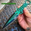 8" Green Skull Kunai Throwing Knife 2 8" Green Skull Kunai Throwing Knife -BLADE ADDICT Sales blade addict 8 green skull kunai throwing knife 37054201102550