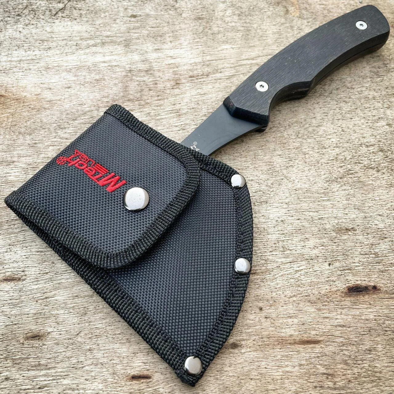 9" Black Tomahawk Fixed Blade Throwing Axe 6 9" Black Tomahawk Fixed Blade Throwing Axe - Image 4