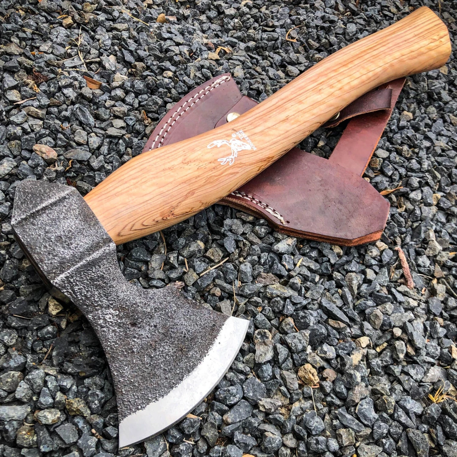 BoneEdge 15" Throwing Tomahawk Wood Axe Forged Blade 3 BoneEdge 15" Throwing Tomahawk Wood Axe Forged Blade