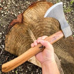 High Carbon Steel Outdoor Camping HATCHET TOMAHAWK AXE W Brown Wood Handle -BLADE ADDICT Sales blade addict axes high carbon steel outdoor camping hatchet tomahawk axe w brown wood handle 24411781857479
