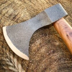 High Carbon Steel Outdoor Camping HATCHET TOMAHAWK AXE W Brown Wood Handle -BLADE ADDICT Sales blade addict axes high carbon steel outdoor camping hatchet tomahawk axe w brown wood handle 24411782054087