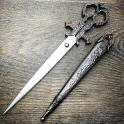 10" Medieval Renaissance Scissors Bodice Dirk Dagger Knife Fixed Blade -BLADE ADDICT Sales blade addict best sellers 10 medieval renaissance scissors bodice dirk dagger knife fixed blade 15400385413208