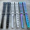 Practice BALISONG METAL BUTTERFLY Assorted Trainer Knife BLADE Comb Brush NEW 1 Practice BALISONG METAL BUTTERFLY Assorted Trainer Knife BLADE Comb Brush NEW -BLADE ADDICT Sales blade addict butterfly knife practice balisong metal butterfly assorted trainer knife blade comb brush new 28560278290631