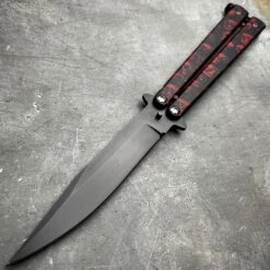 IKONIC Tactical Balisong Butterfly Knife NEW -BLADE ADDICT Sales blade addict butterfly knife red skull camo ikonic tactical balisong butterfly knife new 23017374908615