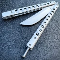 11" Demon Balisong 15 11" Demon Balisong -BLADE ADDICT Sales blade addict butterfly knife silver 11 demon balisong 28554196091079