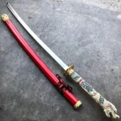 40" Red Dragon SAMURAI NINJA Bushido KATANA Japanese Sword 12 40" Red Dragon SAMURAI NINJA Bushido KATANA Japanese Sword -BLADE ADDICT Sales blade addict collectibles knives swords blades tactical axes hatchets 40 red dragon samurai ninja bushido katana japanese sword 15400288583768
