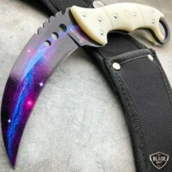 8.5" CSGO Talon Fixed Blade Counter Strike Karambit Claw Knife -BLADE ADDICT Sales blade addict csgo galaxy white 8 5 csgo talon fixed blade counter strike karambit claw knife 28720663920839