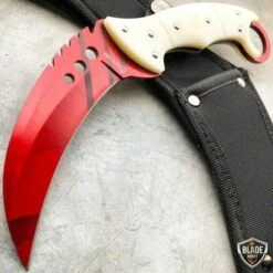 8.5" CSGO Talon Fixed Blade Counter Strike Karambit Claw Knife -BLADE ADDICT Sales blade addict csgo red slaughter 8 5 csgo talon fixed blade counter strike karambit claw knife 28720655237319