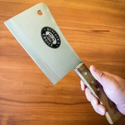 12.5" Butcher Knife Handmade Kitchen Chef Knives Carbon Steel Butcher Cleaver