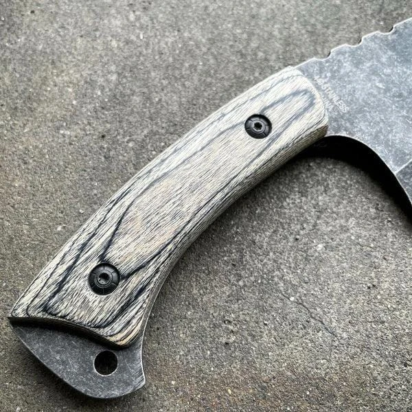 12" STONEWASH CLEAVER BLADE CHEF BUTCHER KNIFE Stainless Steel Full Tang Kitchen 5 12" STONEWASH CLEAVER BLADE CHEF BUTCHER KNIFE Stainless Steel Full Tang Kitchen - Image 3