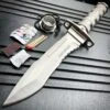 12" Tactical Camping Hunting Rambo Fixed Blade Knife Chrome Bowie + Survival KIT -BLADE ADDICT Sales blade addict fixed blade 12 tactical camping hunting rambo fixed blade knife chrome bowie survival kit 28561865015495