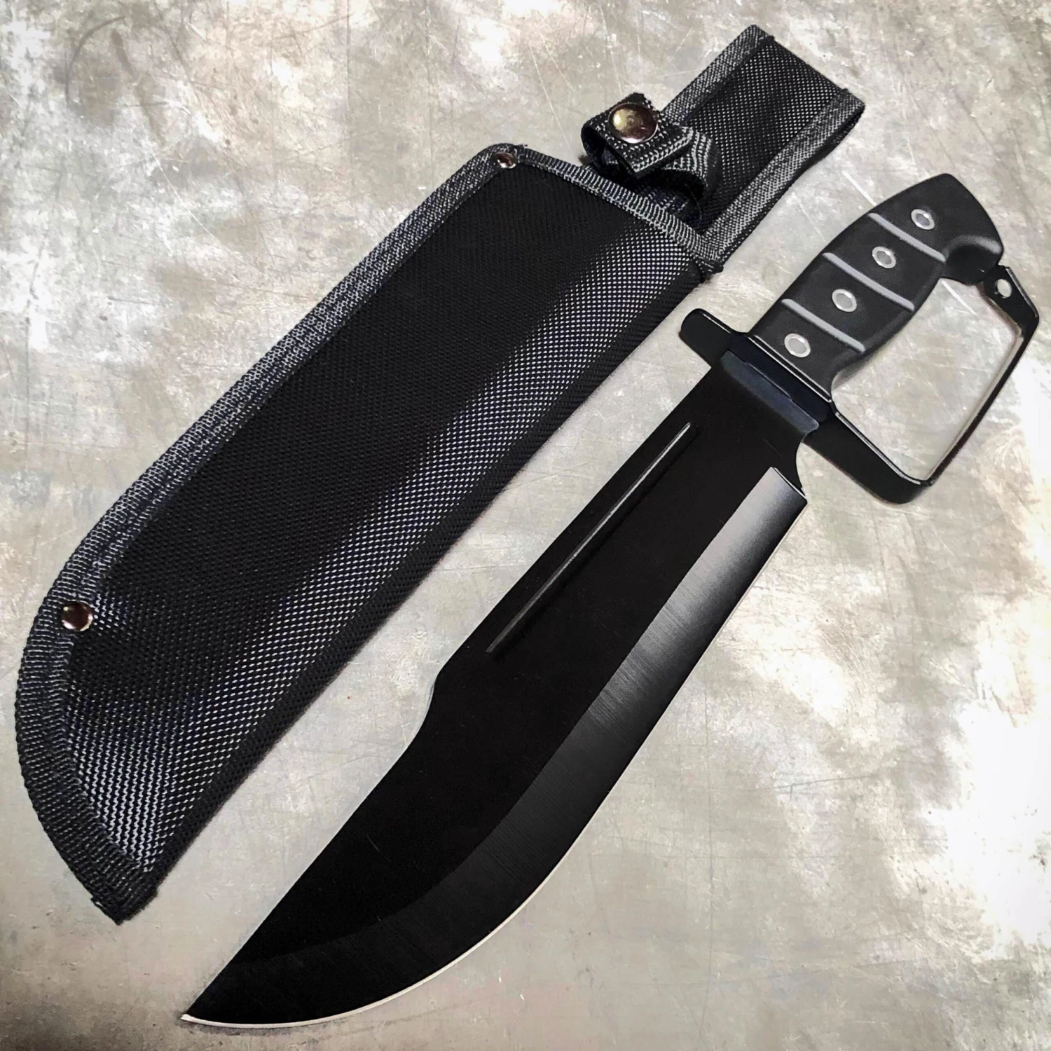 15" TACTICAL SURVIVAL Bowie Hunting FIXED BLADE Army Military Knife W Sheath 7 15" TACTICAL SURVIVAL Bowie Hunting FIXED BLADE Army Military Knife W Sheath - Image 5