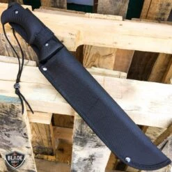 16" SURVIVAL HUNTING JUNGLE MACHETE Sword Fixed Blade Military KNIFE -BLADE ADDICT Sales blade addict fixed blade 16 survival hunting jungle machete sword fixed blade military knife 15400448688216